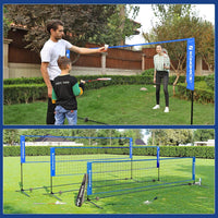 Thumbnail for SONGMICS 3m Portable Tennis Badminton Net Blue
