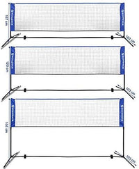 Thumbnail for SONGMICS 3m Portable Tennis Badminton Net Blue