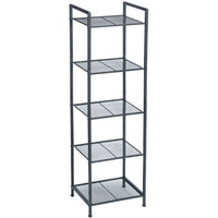 Thumbnail for SONGMICS Bathroom Shelf 5-Tier Storage Rack with Adjustable Shelf Black