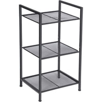 Thumbnail for SONGMICS Bathroom Shelf 3-Tier Storage Rack with Adjustable Shelf Black