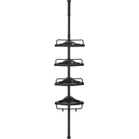 Thumbnail for SONGMICS Adjustable Bathroom Corner Shelf with 4 Trays Black