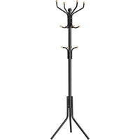 Thumbnail for SONGMICS Metal Coat Rack 182 cm Tall Hall Tree Black