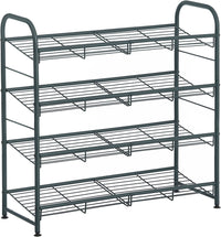 Thumbnail for SONGMICS 4-Tier Shoe Rack Storage 16 Pairs Organizer Gray