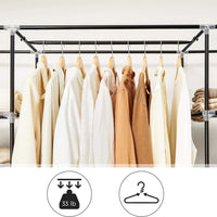 Thumbnail for SONGMICS 150cm Portable Closet Organizer, Wardrobe with Shelves and Cover Gray