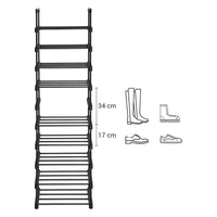 Thumbnail for SONGMICS 10-Tier Metal Shoe Rack Customizable Design Black