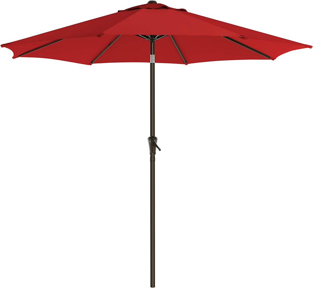 SONGMICS 2.7m Patio Outdoor Table Umbrella Red