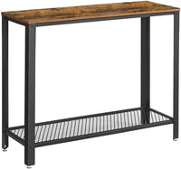 Thumbnail for VASAGLE Console Table Rustic Brown and Black