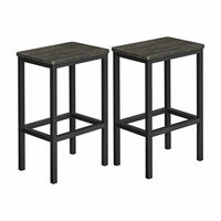 Thumbnail for VASAGLE Bar Stools Set of 2 Bar Chairs Charcoal Gray