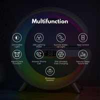 Thumbnail for VOCTUS 5 in 1 Bedside Table Lamp with 15W Quick Wireless Charger (White)
