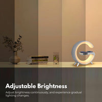 Thumbnail for VOCTUS 5 in 1 Bedside Table Lamp with 15W Quick Wireless Charger (White)