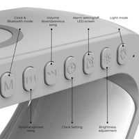 Thumbnail for VOCTUS 5 in 1 Bedside Table Lamp with 15W Quick Wireless Charger (White)