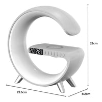 Thumbnail for VOCTUS 5 in 1 Bedside Table Lamp with 15W Quick Wireless Charger (White)