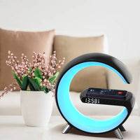 Thumbnail for VOCTUS 5 in 1 Bedside Table Lamp with 15W Quick Wireless Charger (Black)