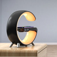Thumbnail for VOCTUS 5 in 1 Bedside Table Lamp with 15W Quick Wireless Charger (Black)