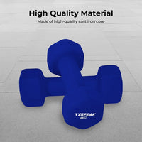 Thumbnail for Verpeak Neoprene Dumbbell 4kg x 2 Blue