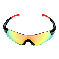 Thumbnail for Verpeak Sport Sunglasses Type 2 (Black frame with red end tip)