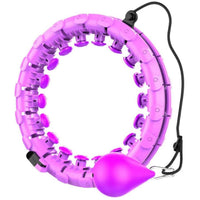 Thumbnail for Verpeak Weighted Hula Hoop with 26 Detachable Knots (Purple)