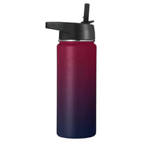 Thumbnail for Verpeak 40oz Vacuum Insulated Water Bottle 3 Lids Straw Red Purple