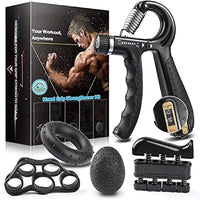 Thumbnail for VERPEAK 5 in 1 Hand Grips, Adjustable Hand Grip Strengthener Kit with Carry Bag