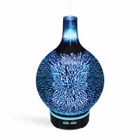 Thumbnail for Essential Oil Aroma Diffuser - Mirror 3D Fireworks Aromatherpay Mist Humidifier