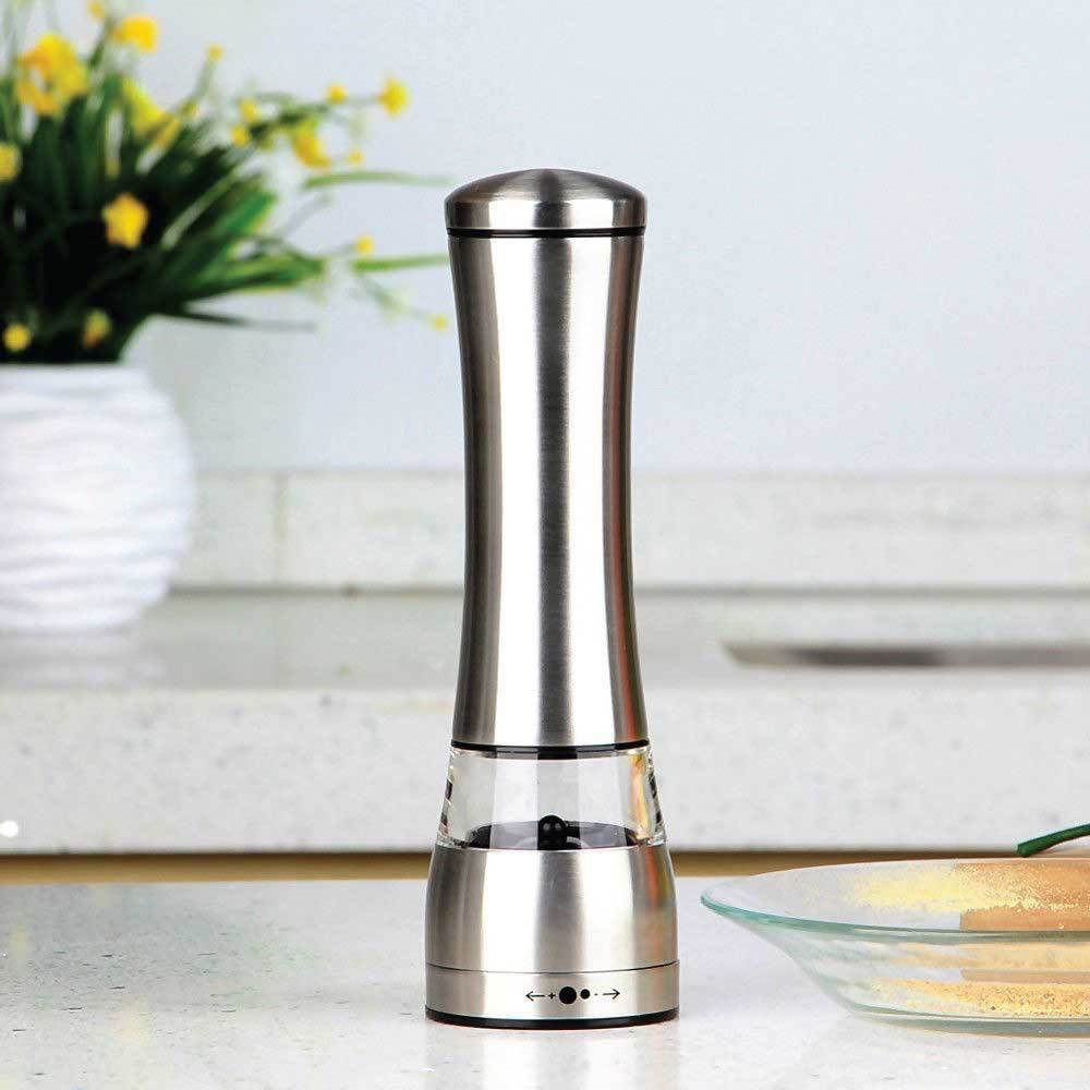 Electric Battery Salt or Pepper Grinder Adjustable Shakers Automatic Stainless Mill