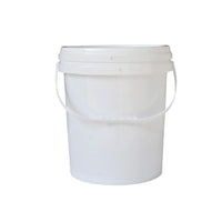 Thumbnail for Bulk 10x 10L Plastic Buckets + Lids - Empty White With Handle - Large Food Pail