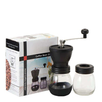 Thumbnail for Coffee Bean Grinder - Manual Hand Stainless Ceramic Burr Core Glass Jar Nut Mill