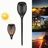 Thumbnail for 51 LED Bulbs Torch Solar Garden Outdoor Flame Dancing Flickering Light Auto Lamp