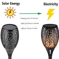 Thumbnail for 51 LED Bulbs Torch Solar Garden Outdoor Flame Dancing Flickering Light Auto Lamp