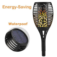 Thumbnail for 51 LED Bulbs Torch Solar Garden Outdoor Flame Dancing Flickering Light Auto Lamp