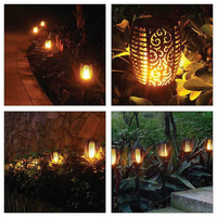 Thumbnail for 51 LED Bulbs Torch Solar Garden Outdoor Flame Dancing Flickering Light Auto Lamp