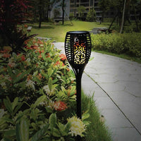 Thumbnail for 51 LED Bulbs Torch Solar Garden Outdoor Flame Dancing Flickering Light Auto Lamp