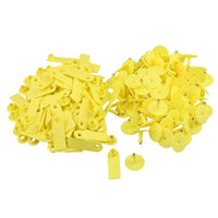 Thumbnail for 100x Cattle Ear Tags 5x2cm Set - Mini Yellow Blank Pig Goat Livestock Label