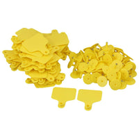 Thumbnail for 100x Cattle Ear Tags 6x7cm Set - Medium Yellow Blank Cow Sheep Livestock Label