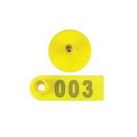Thumbnail for 1-100 Cattle Number Ear Tag 5x2cm Set - Yellow Small Pig Sheep Livestock Label
