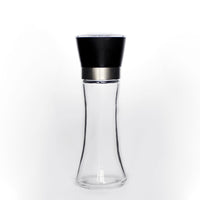 Thumbnail for 1x 180ml Glass Salt or Pepper Grinder 18cm - Adjustable Ceramic Core Tall Mill