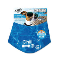 Thumbnail for M - Dog Cooling Bandana Ice Neck Collar AFP Chill Out Pet Cool Scarf Cold Medium