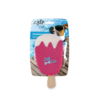 Thumbnail for Dog Drinking Sponge Soak - Strawberry Ice Cream Shape Chew Play Toy AFP - Pink