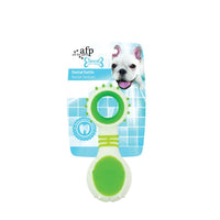 Thumbnail for Dog Dental Rattle - Green Puppy Teething + Cleaning Gums Rubber Ridges Chew