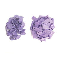 Thumbnail for 100x Cattle Ear Tags 5x2cm Purple Cow Sheep Pig Small Animal Livestock Label Tag