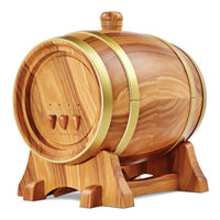 Thumbnail for Essential Oil Aroma Diffuser - 350ml Barrel Wood Ultrasonic Air Mist Humidifier