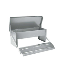 Thumbnail for 11L Automatic Chook Chicken Feeder Poultry Auto Treadle Aluminium Metal Feeders