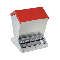 Thumbnail for 10kg Automatic Chook Chicken Feeder Poultry Auto Trough Galvanised Metal Feeders