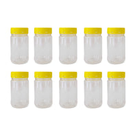 Thumbnail for 10x 500g Plastic Honey Jars + Lids - Round Clear Food Grade Packaging Containers