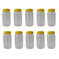 Thumbnail for 10x 1Kg Plastic Honey Jars + Lids - Round Clear Food Grade Packaging Containers