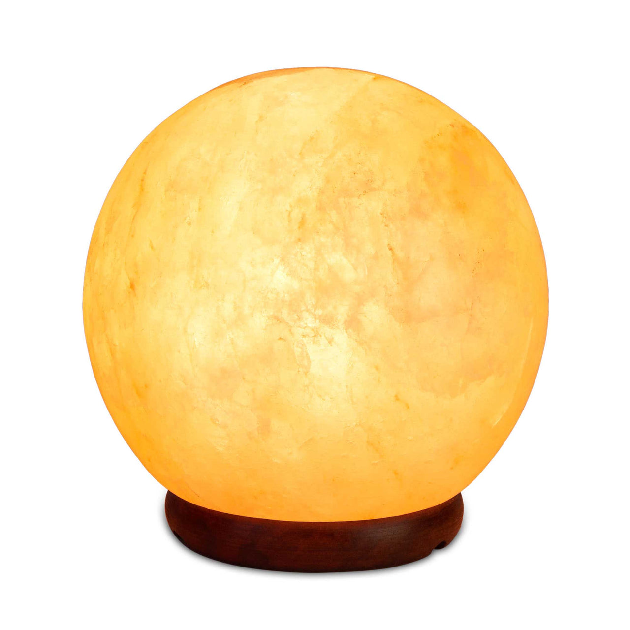 12V 12W 5" Ball Himalayan Pink Salt Lamp Carved Rock Crystal Light Bulb On/Off