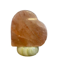 Thumbnail for 12V 12W Heart Himalayan Pink Salt Lamp Carved Rock Crystal Light Bulb On/Off Switch