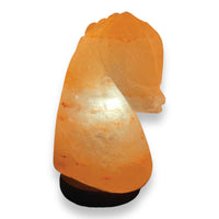 Thumbnail for 12V 12W Horse Himalayan Pink Salt Lamp Carved Knight Rock Crystal Light Bulb On/Off