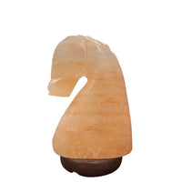 Thumbnail for 12V 12W Horse Himalayan Pink Salt Lamp Carved Knight Rock Crystal Light Bulb On/Off