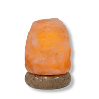 Thumbnail for USB Himalayan Salt Lamp - Mini Natural Rock Shape Pink Crystal Rock Marble Light